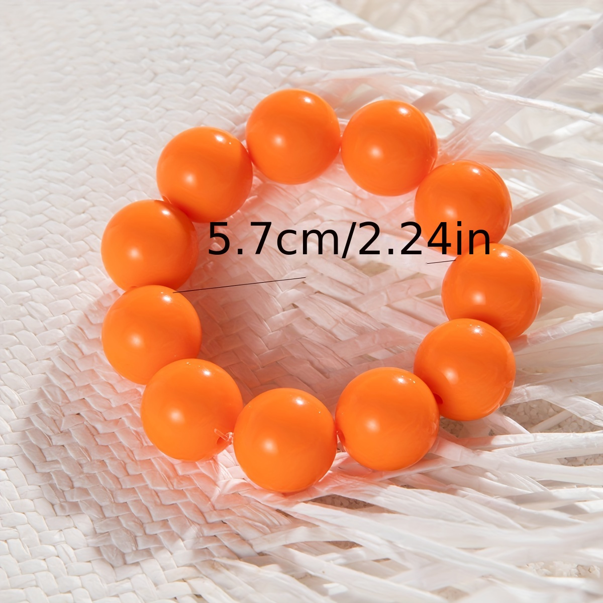 Boho Resin Beaded Bracelet for Everyday Wear & Parties
